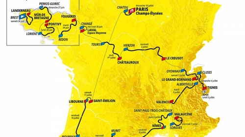 Grand Départ du 108ème Tour de France depuis Brest ce week-end !